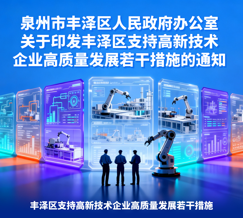 圖解：泉州市豐澤區(qū)人民政府辦公室關(guān)于印發(fā)豐澤區(qū)支持高新技術(shù)企業(yè)高質(zhì)量發(fā)展若干措施的通知